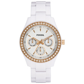 Correa de reloj Fossil ES2869 Plástico Blanco 18mm